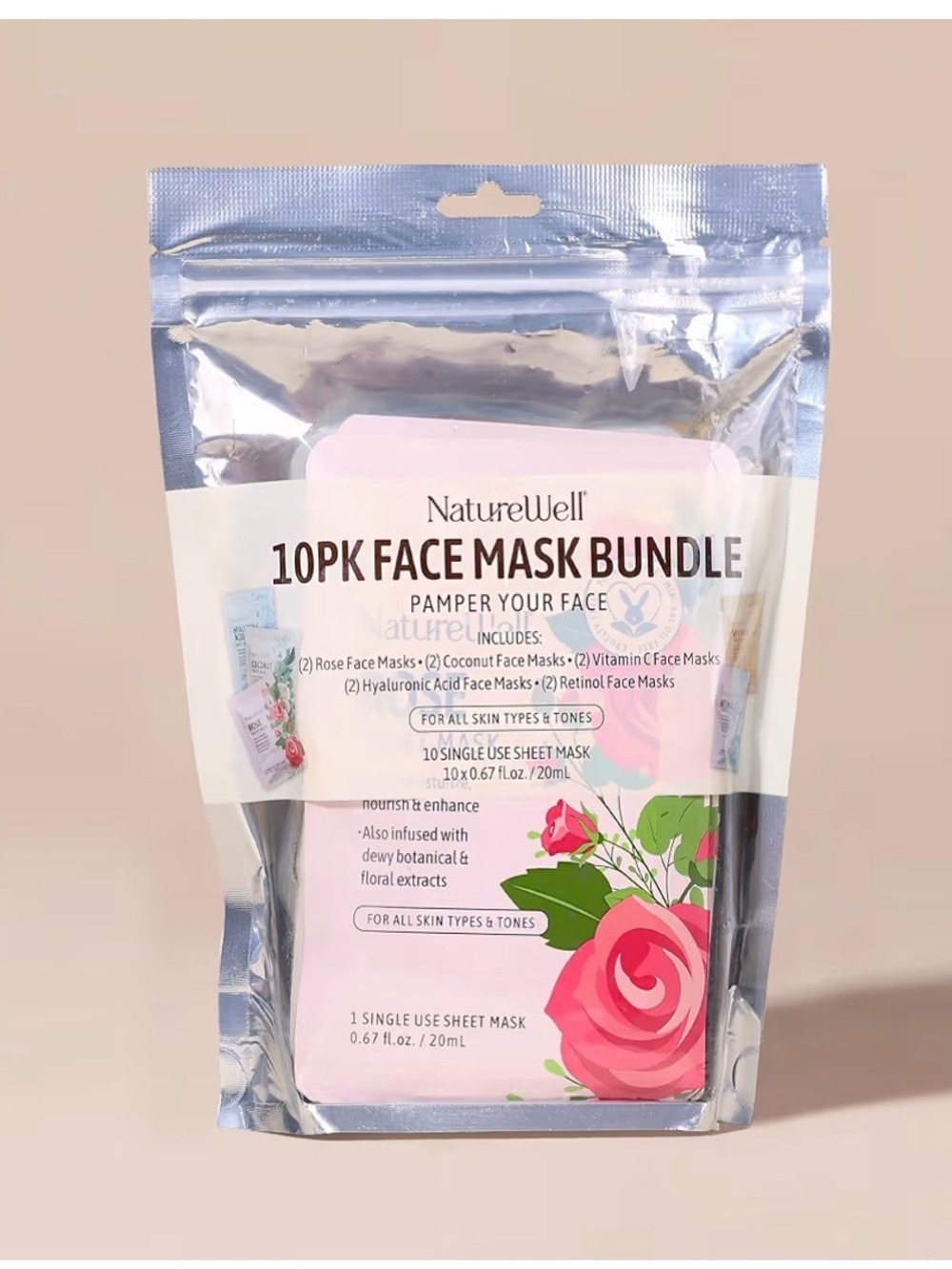 NatureWell 10PK Face Mask Bundle